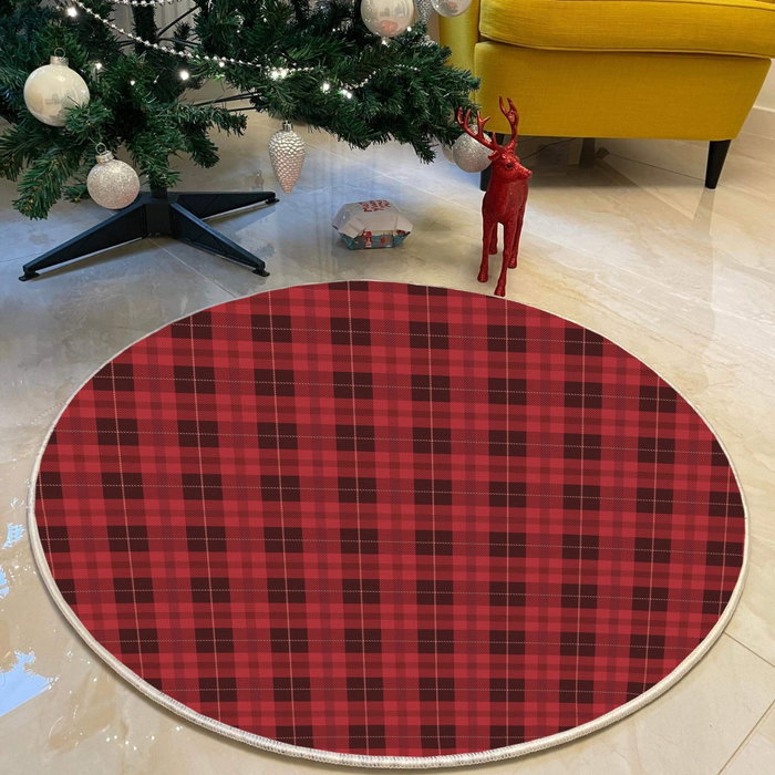 Conceptum Alfombra Woopamuk460 de 100 cm, Rojo y Negro Conceptum Alfombra Woopamuk460 de 100 cm, Rojo y Negro
